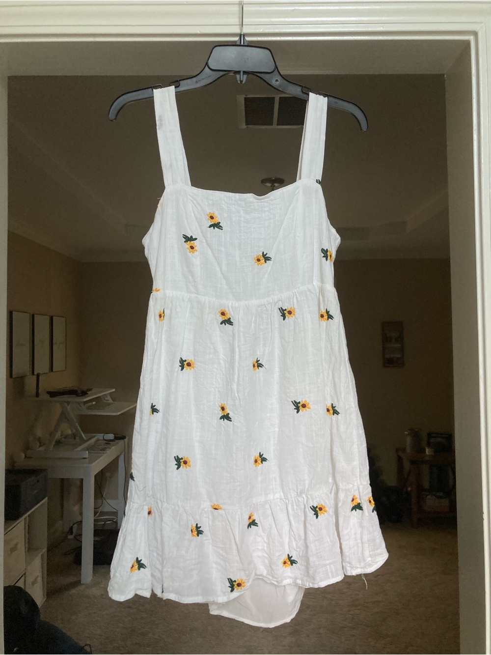 White Sunflower Dress